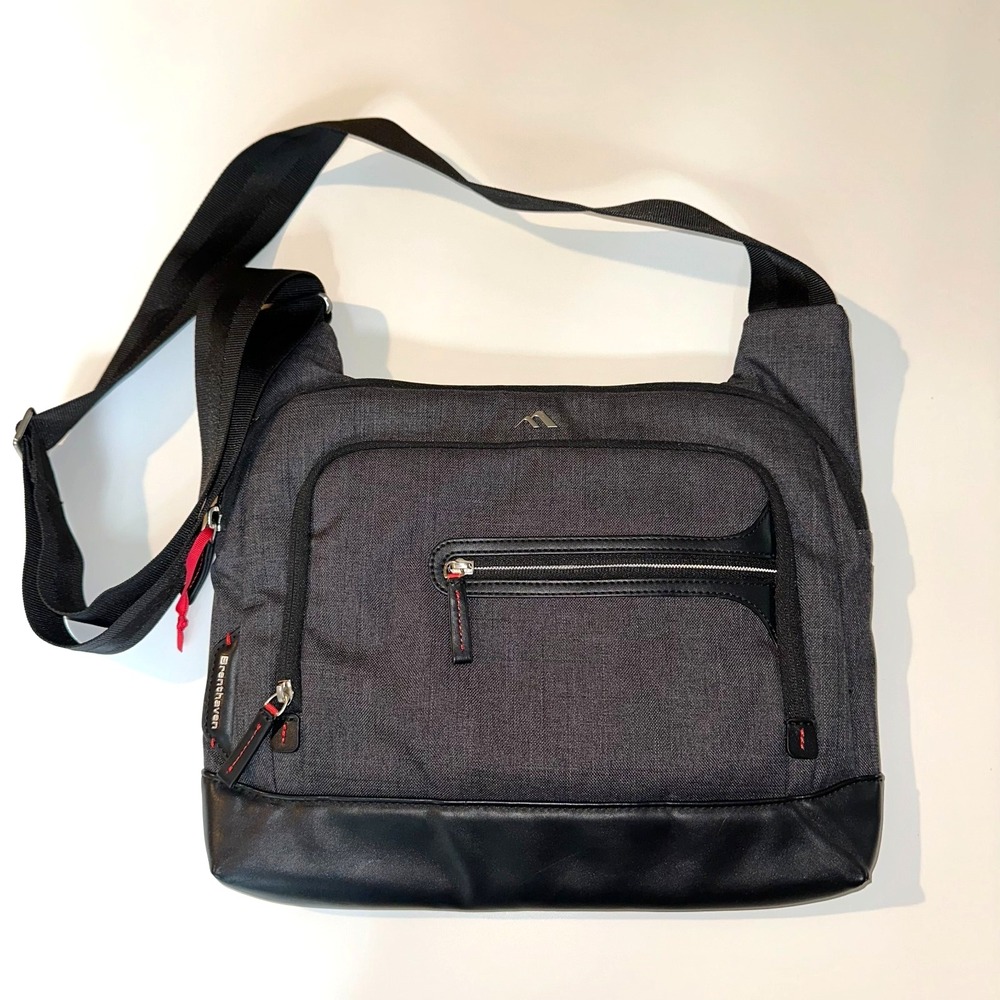 Brenthaven Collins Courier 13" Laptop Bag Graphite Crossbody‎ Messenger Padded